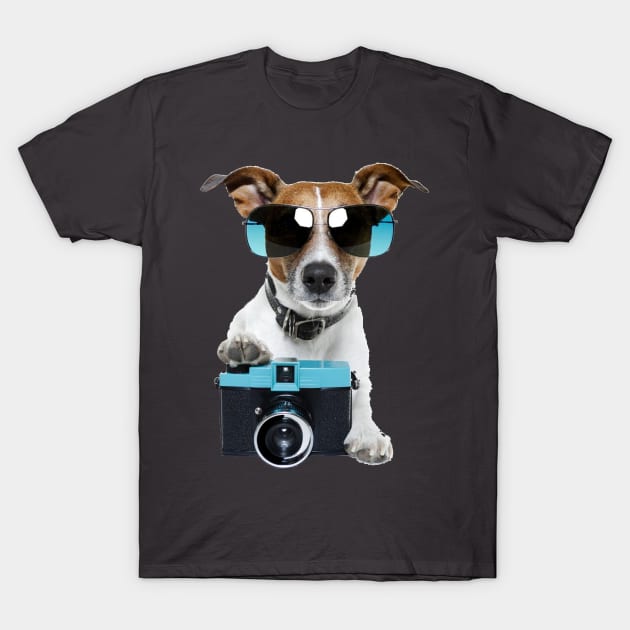 Camera Dog - Say Cheese! T-Shirt by cameradog